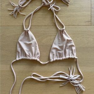 Acacia Light Pink Bikini Top M